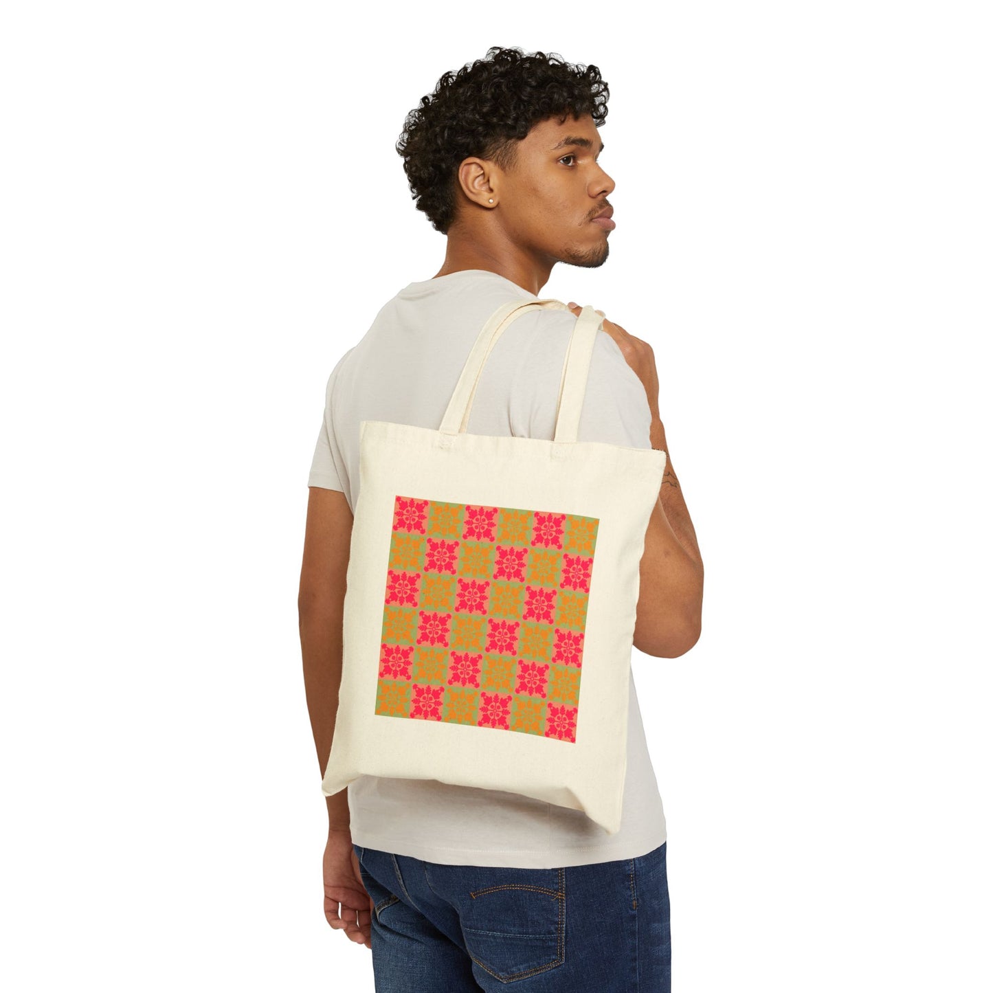 Heart and Fern Doggy Tote Bag