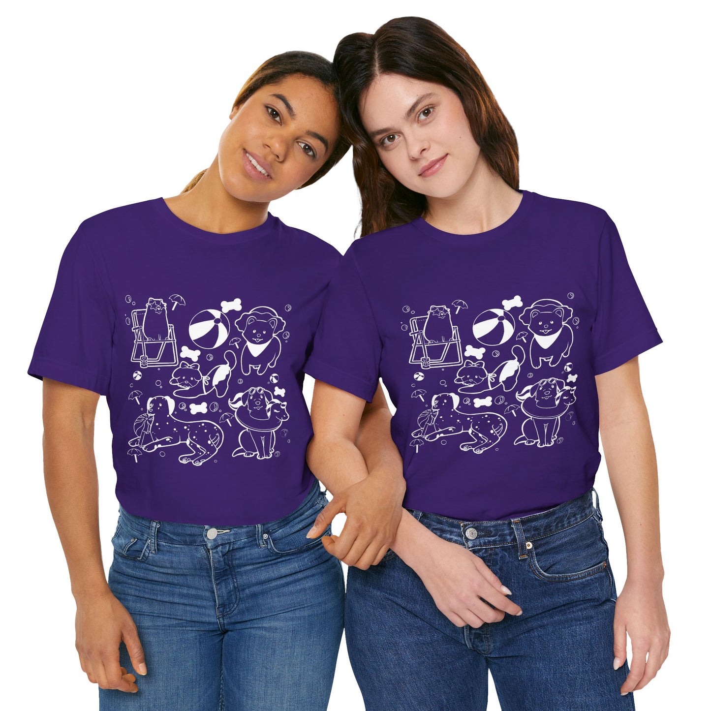 Sun, Sand, & Wagging Tails – Summer Dog T-Shirt