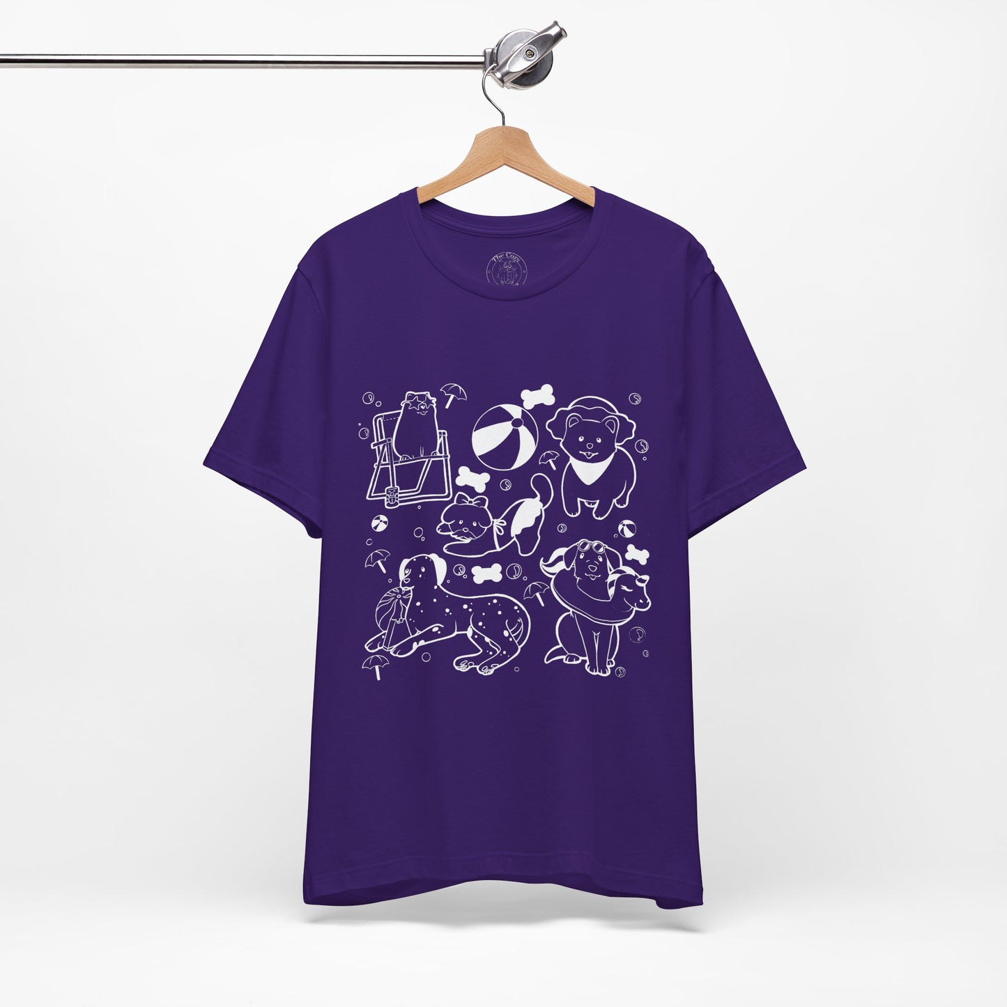 Sun, Sand, & Wagging Tails – Summer Dog T-Shirt