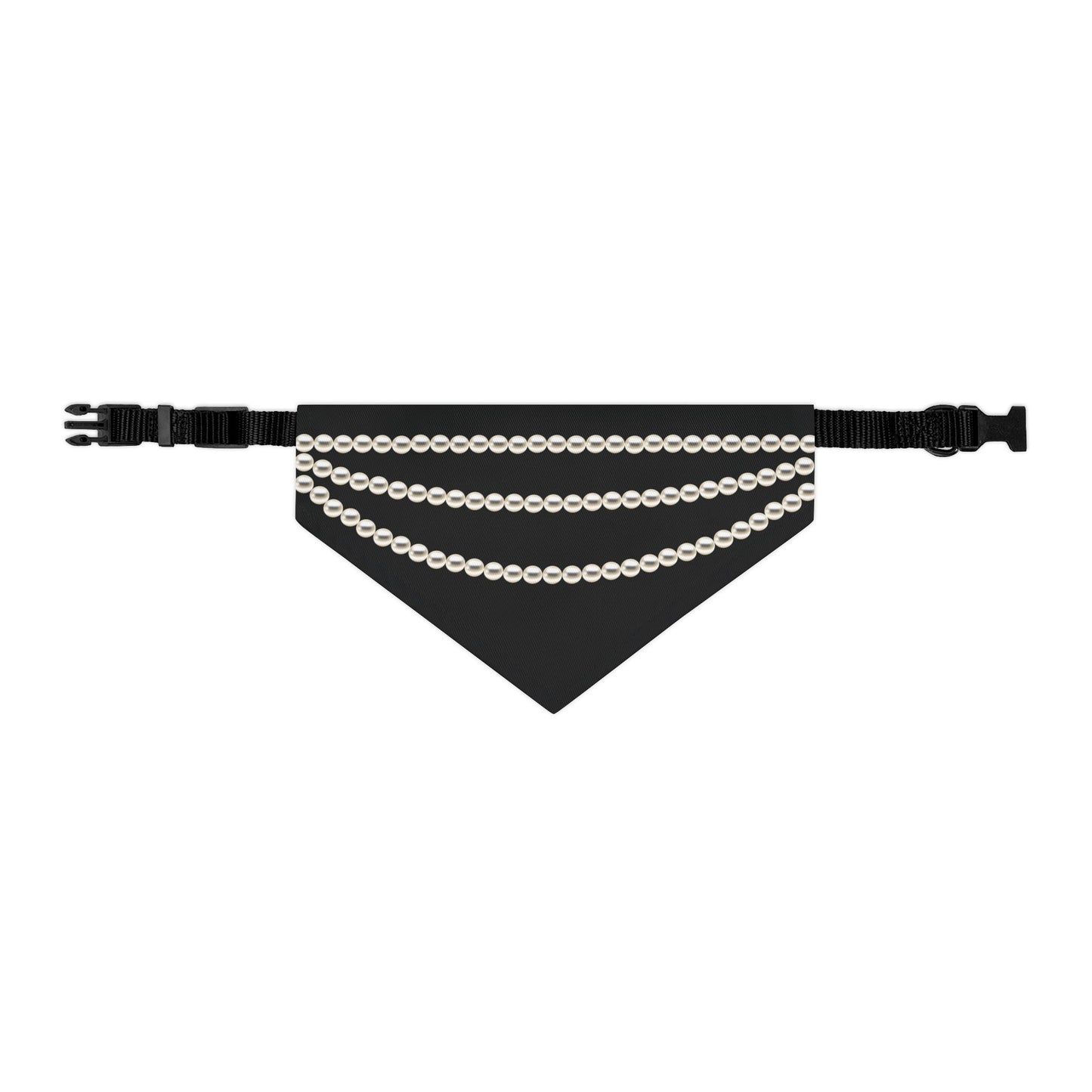 Pearl Necklace - Clip-on Dog Bandana