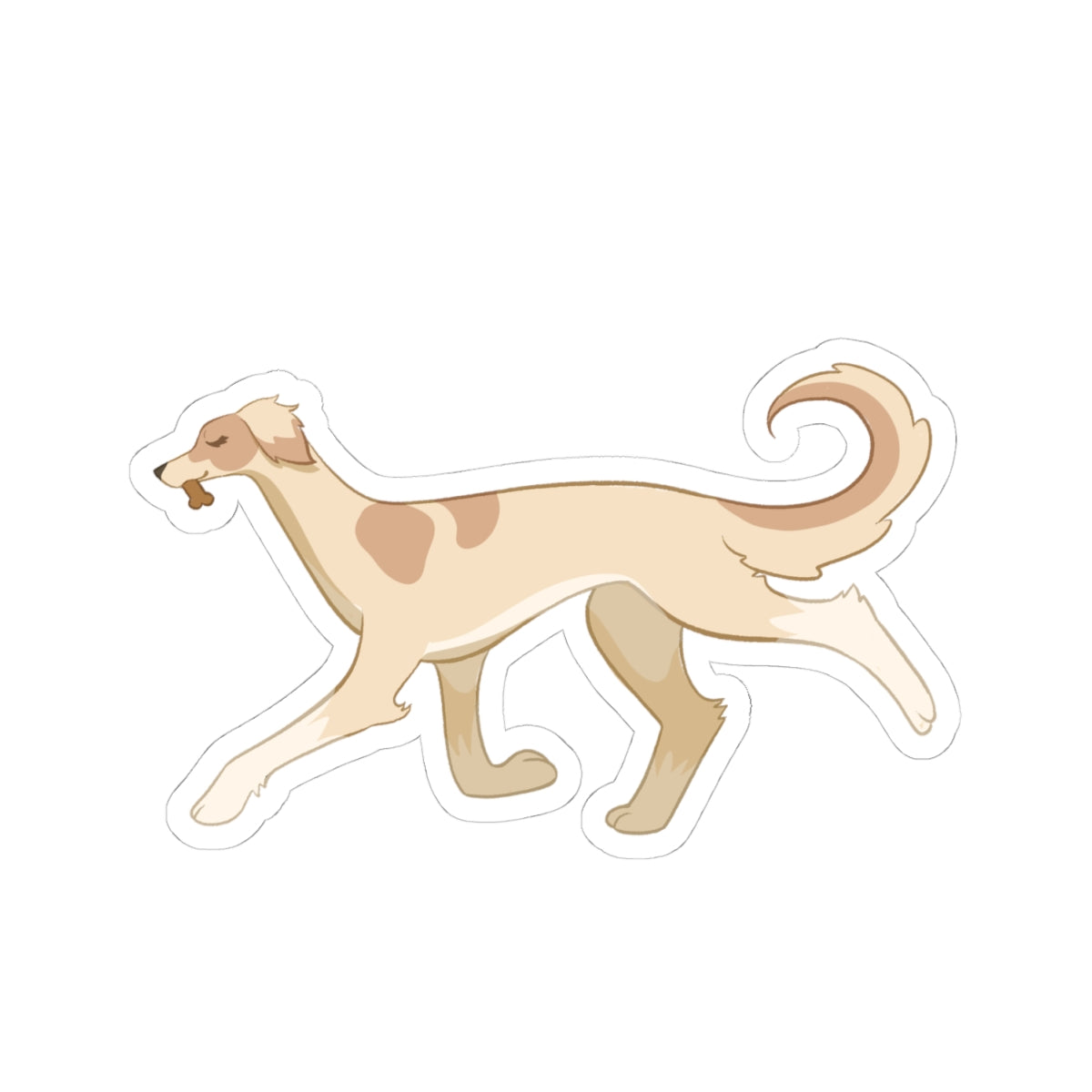 The Biscuit Bandit - Borzoi Sticker