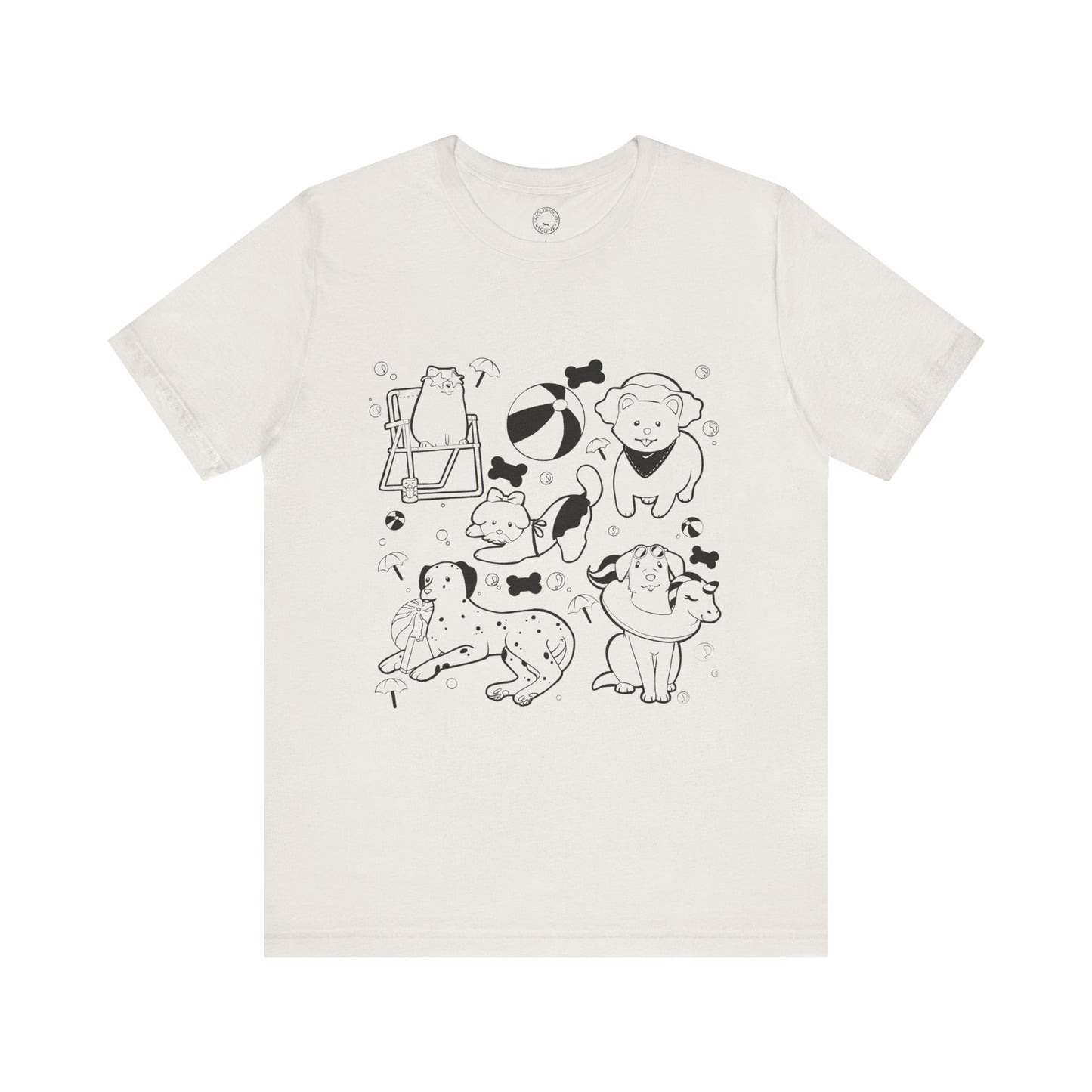 Sun, Sand, & Wagging Tails – Summer Dog T-Shirt