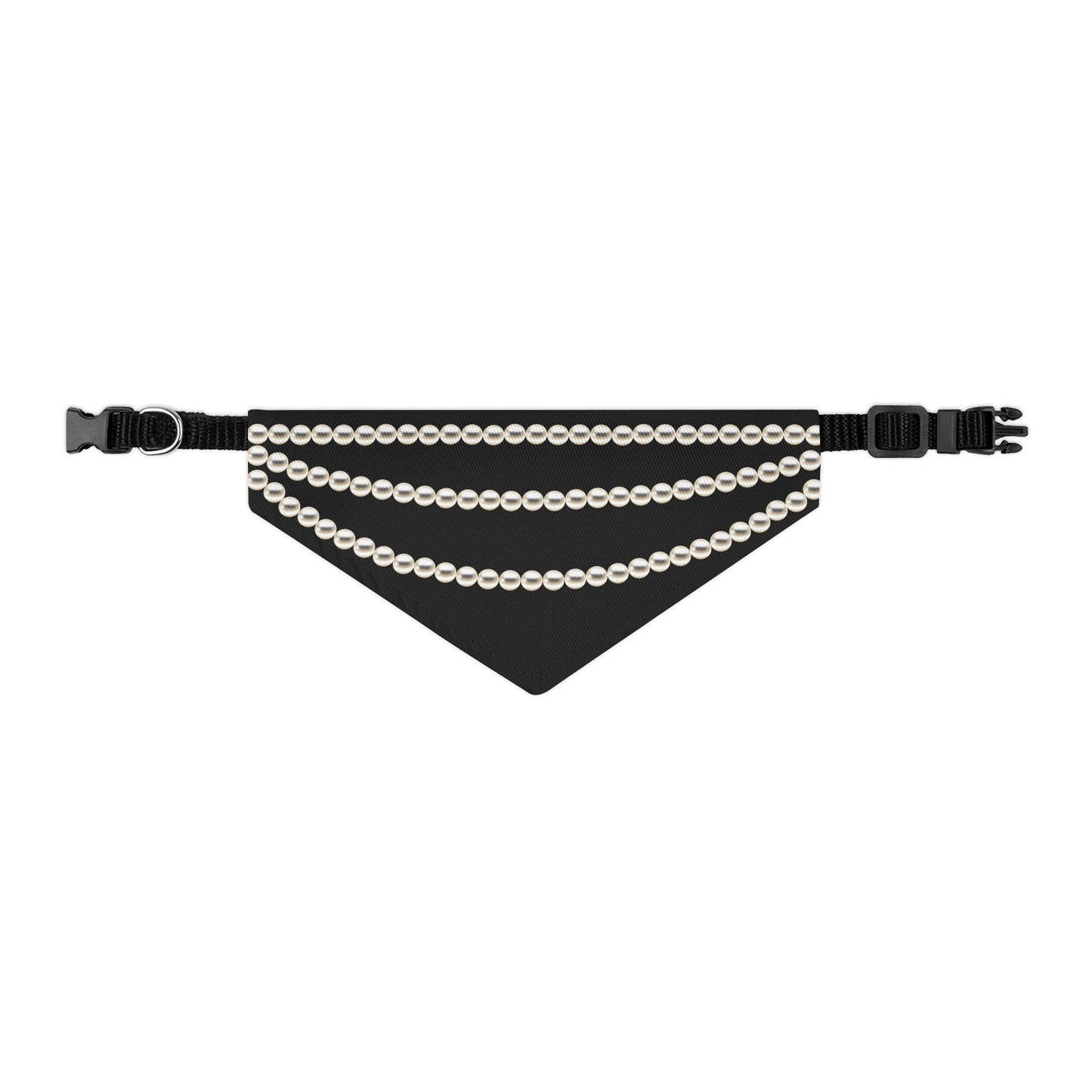 Pearl Necklace - Clip-on Dog Bandana