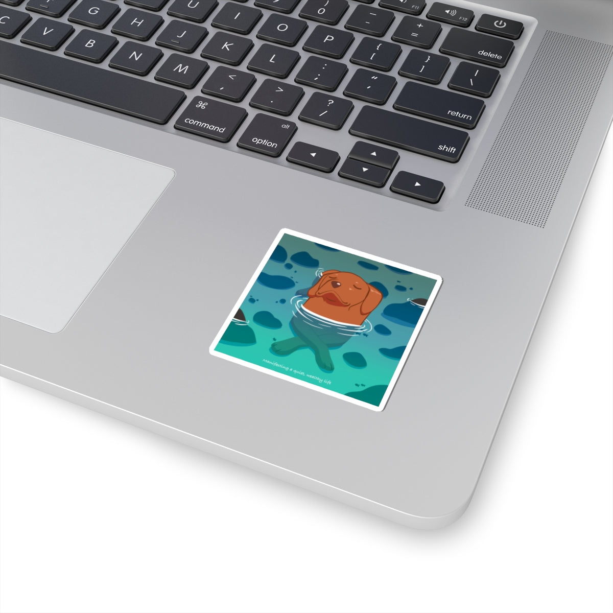 Manifesting Peace – Beach Dog Sticker