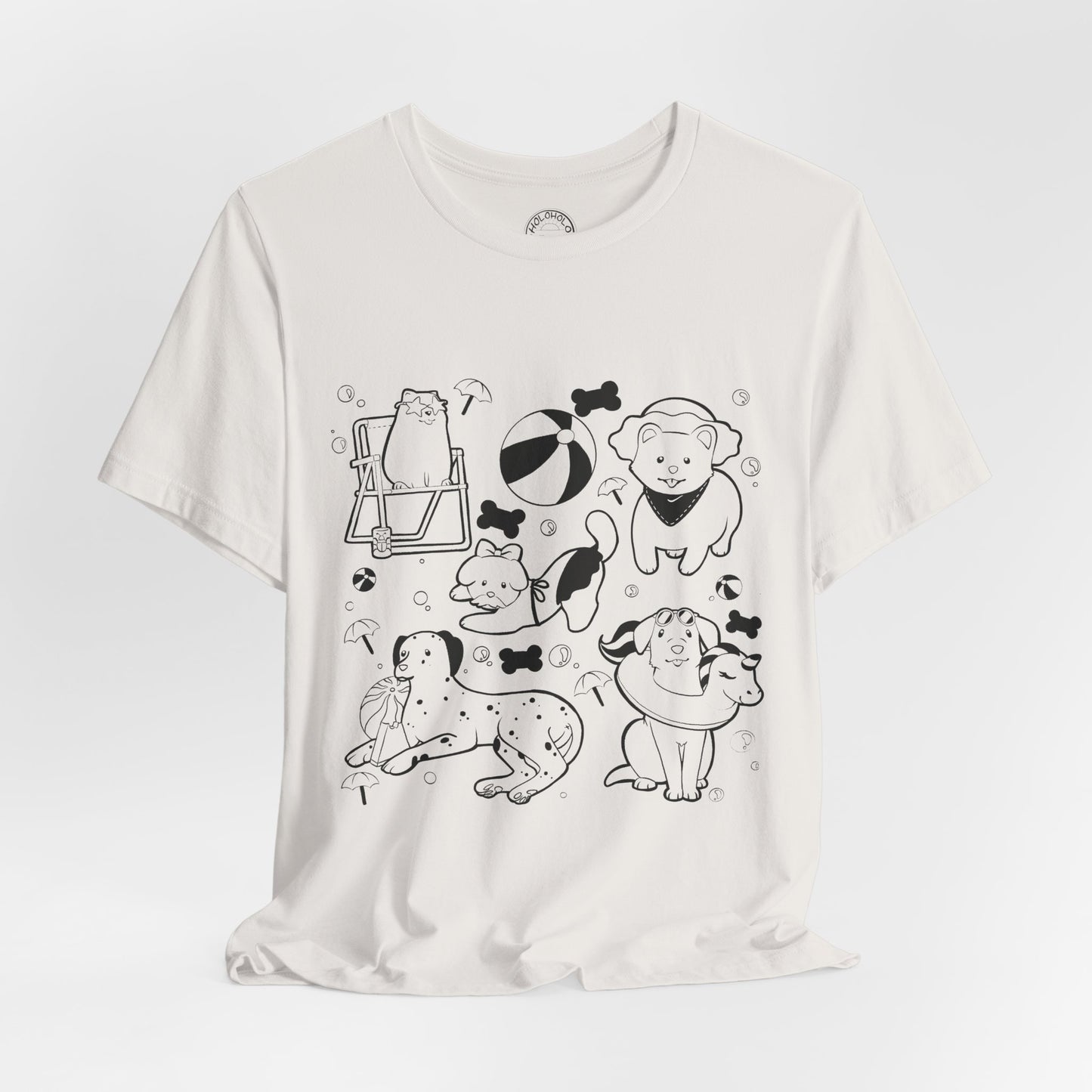 Sun, Sand, & Wagging Tails – Summer Dog T-Shirt