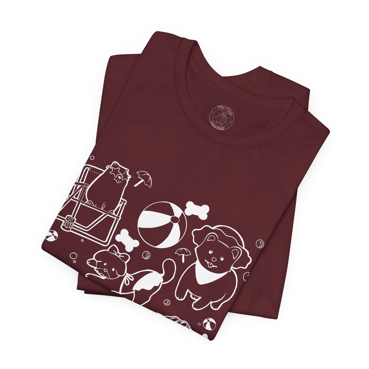 Sun, Sand, & Wagging Tails – Summer Dog T-Shirt