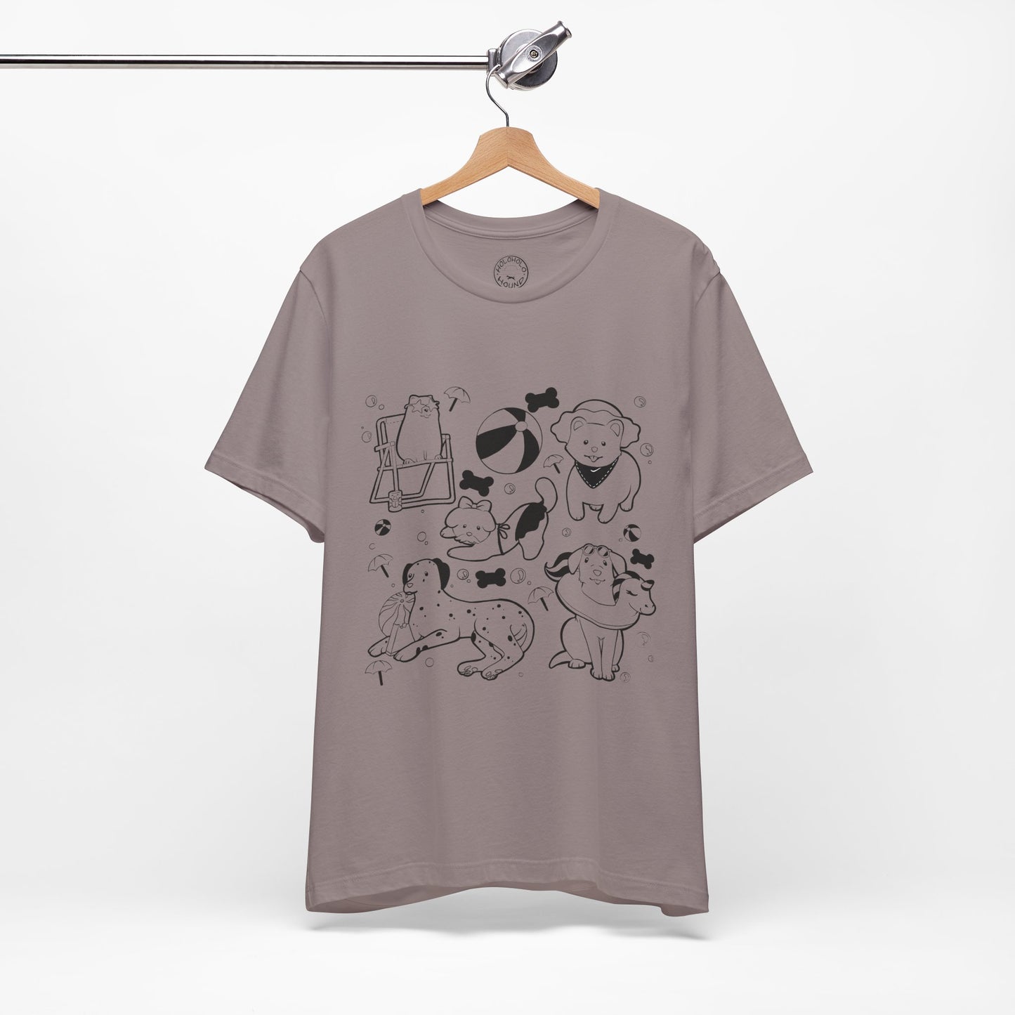 Sun, Sand, & Wagging Tails – Summer Dog T-Shirt