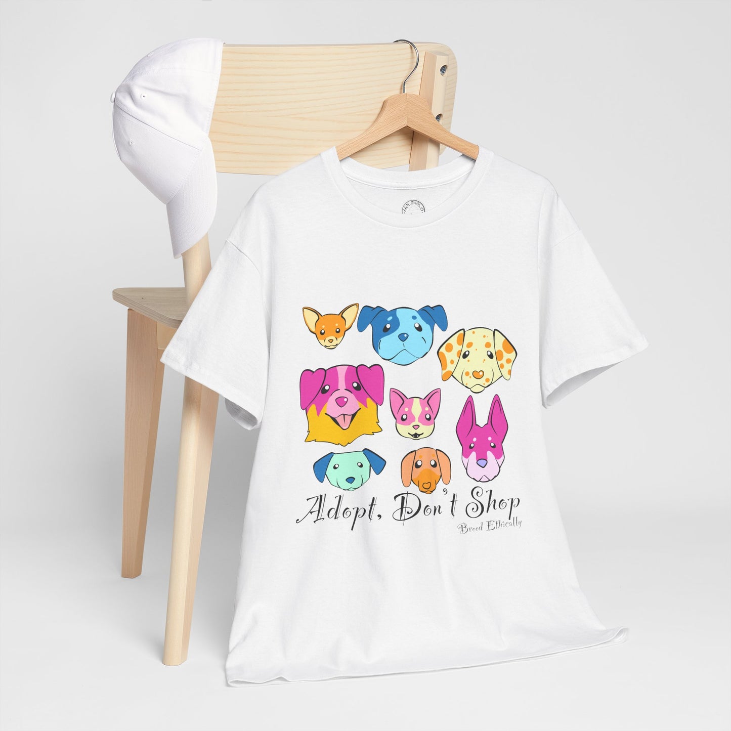 Adopt, Don't Shop. Breed Ethically - Dog T-Shirt