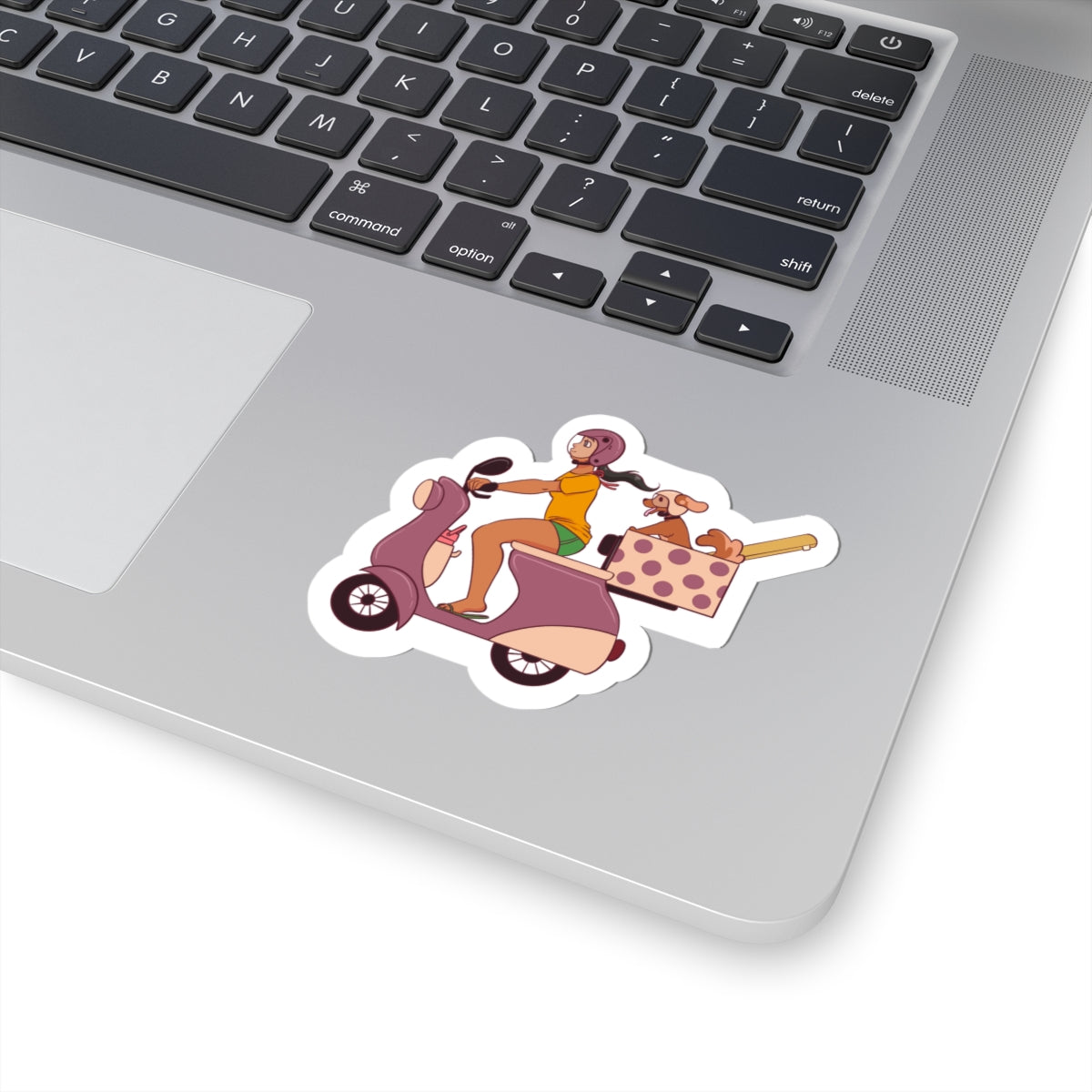 Beach Bound ๐๏ธ๐ถ - Scooter Dog Sticker