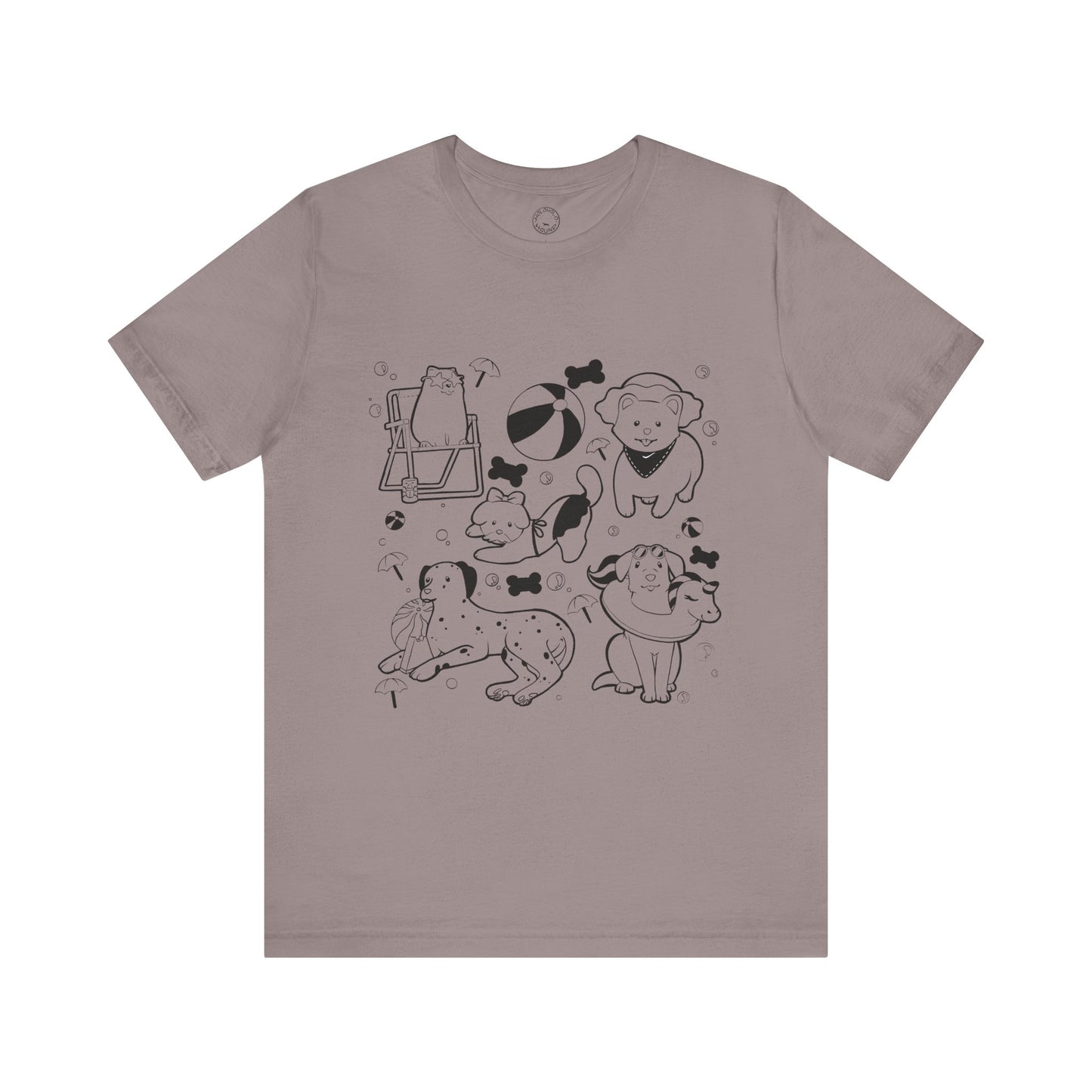 Sun, Sand, & Wagging Tails – Summer Dog T-Shirt
