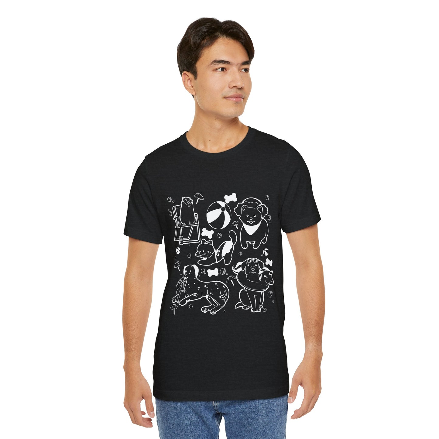 Sun, Sand, & Wagging Tails – Summer Dog T-Shirt