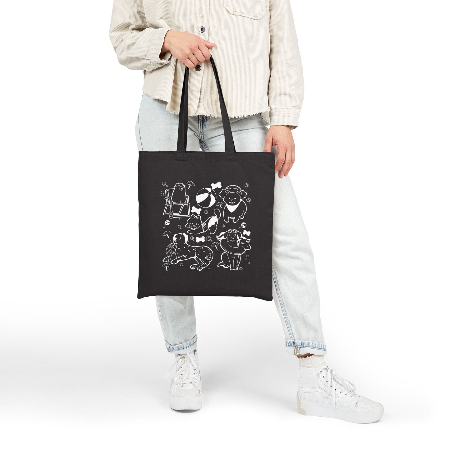 Sun, Sand, & Wagging Tails – Summer Dog Tote Bag