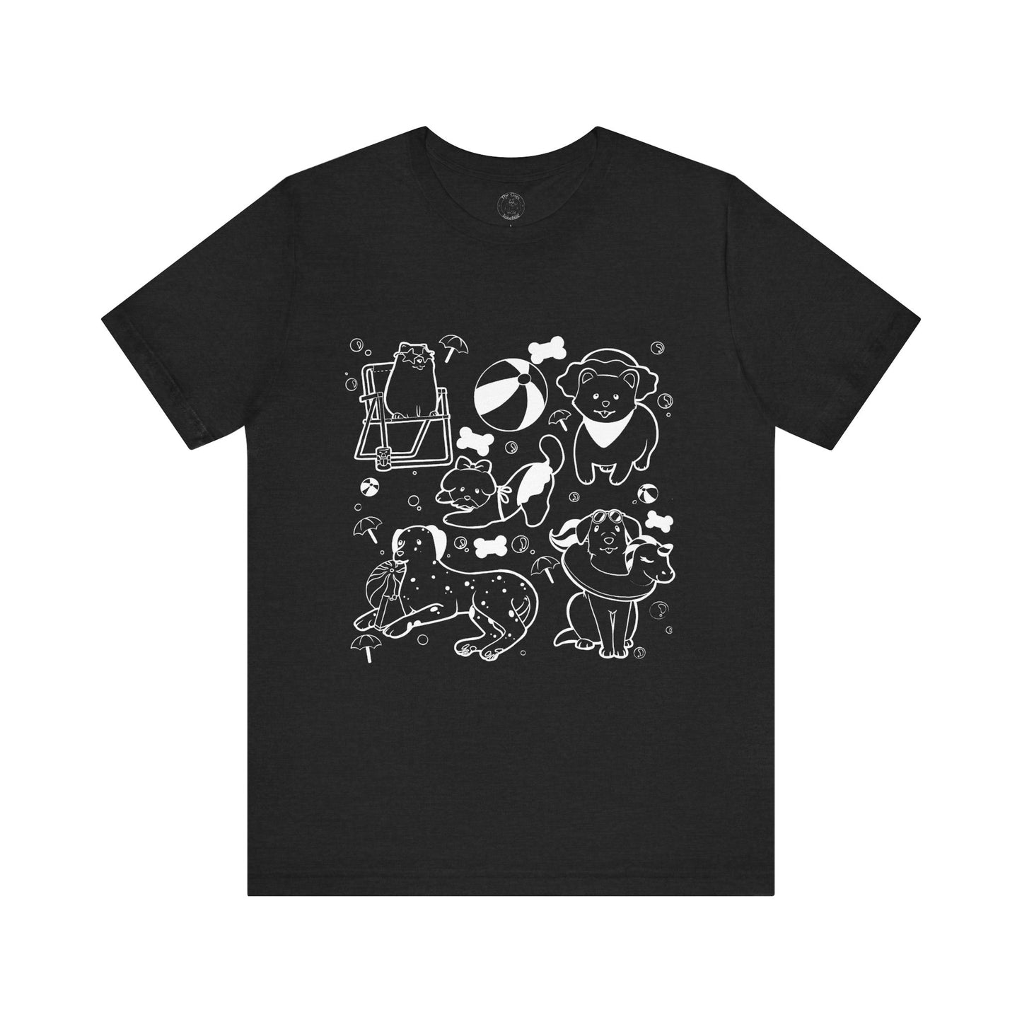 Sun, Sand, & Wagging Tails – Summer Dog T-Shirt