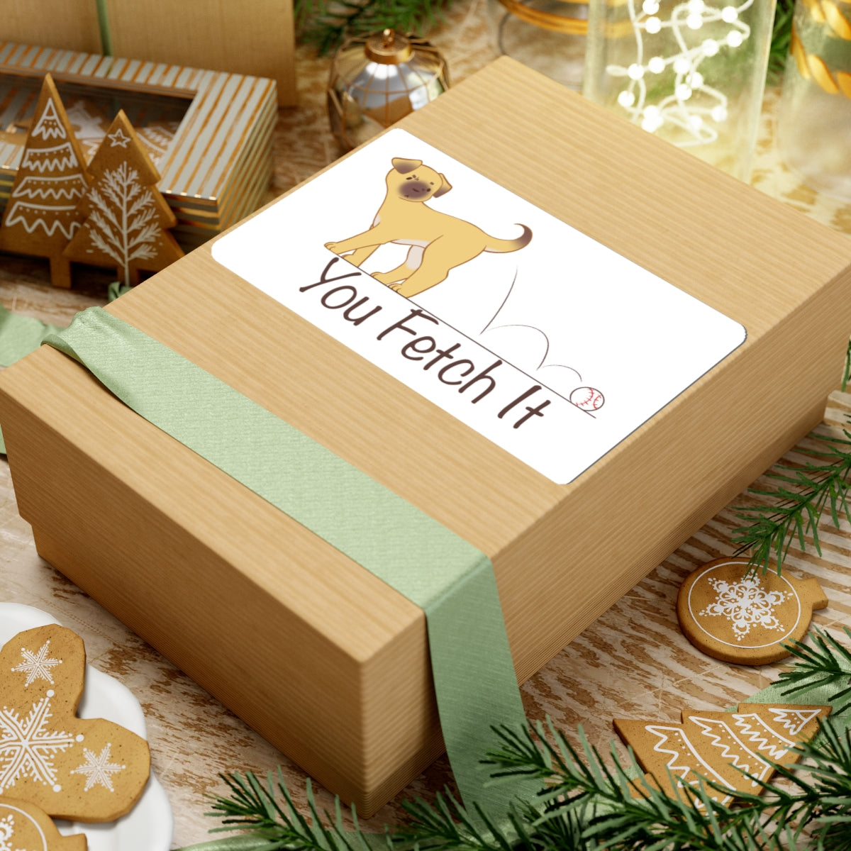 You Fetch It - Yellow Lab Sticker