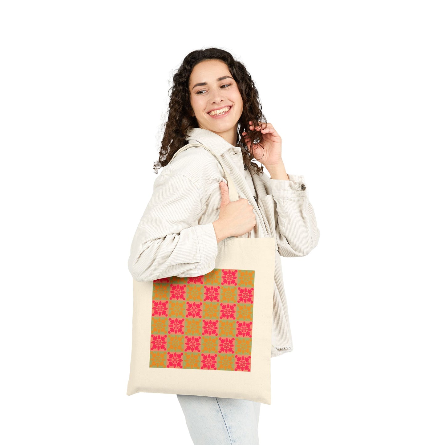 Heart and Fern Doggy Tote Bag