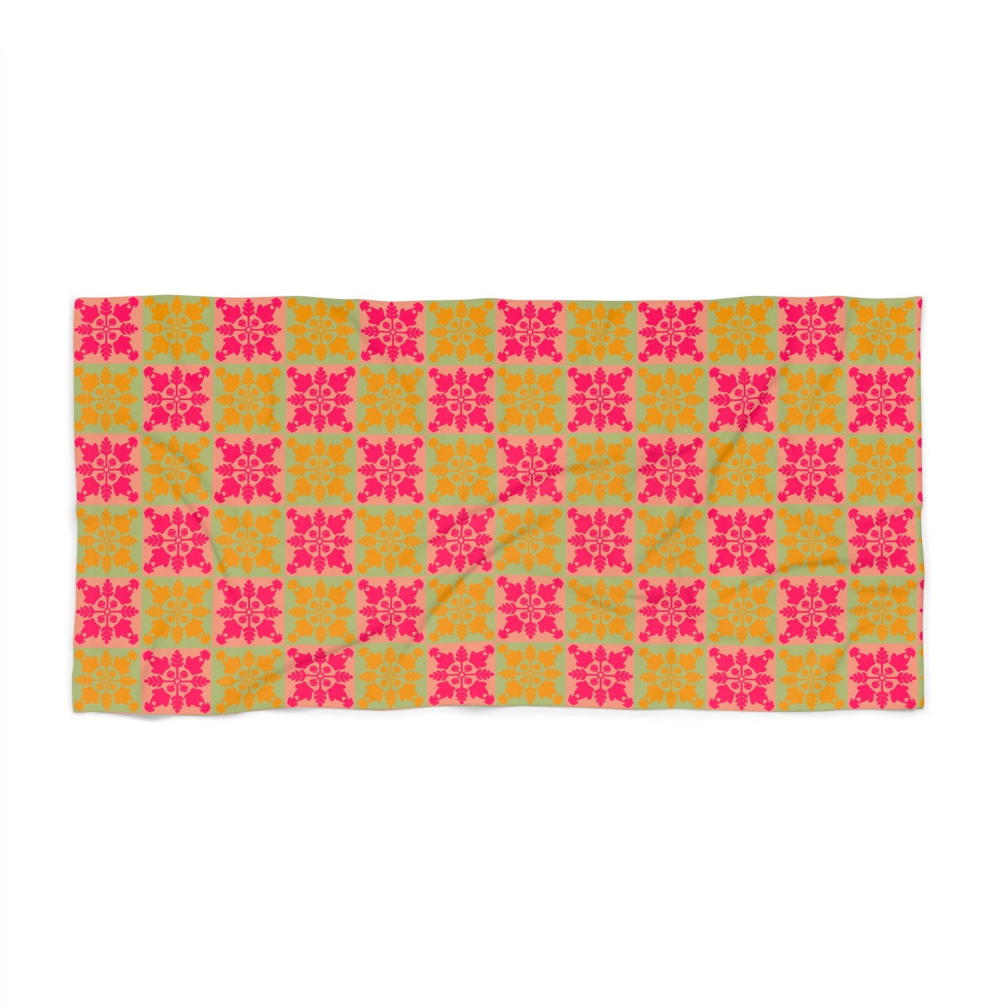 Heart and Fern - Dog Themed Hawaiian Quilt Beach Towel