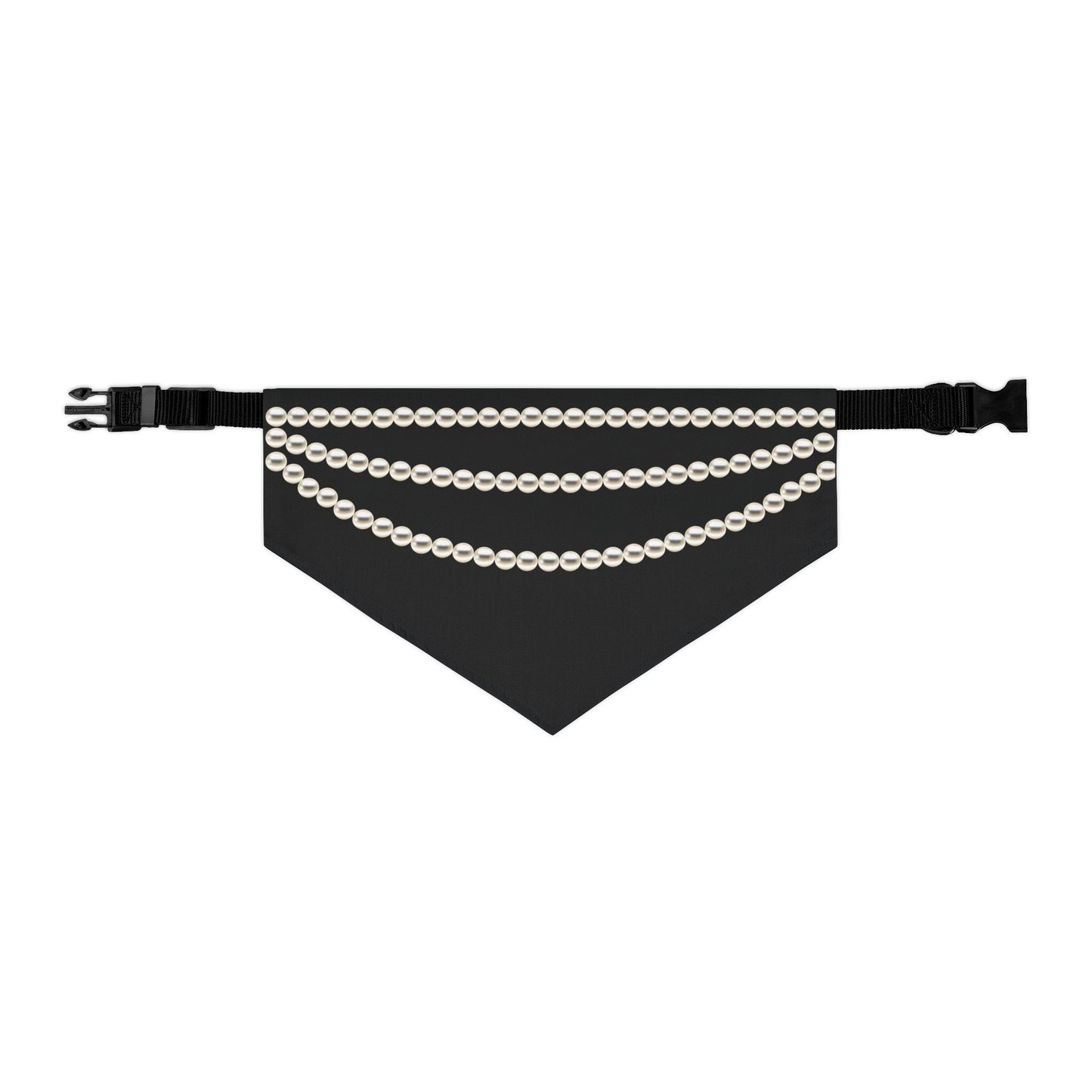 Pearl Necklace - Clip-on Dog Bandana
