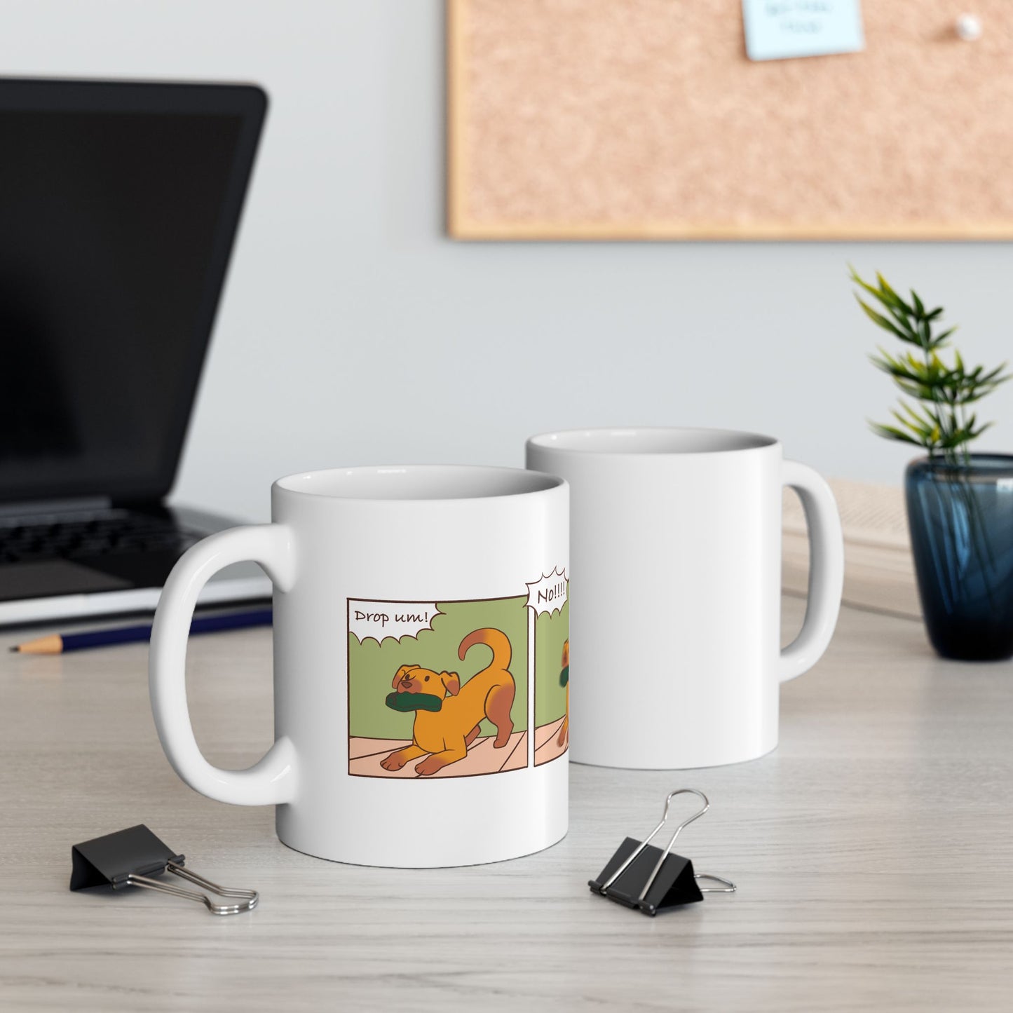 Slippah Thief - 2 Panel Dog Comic Mug