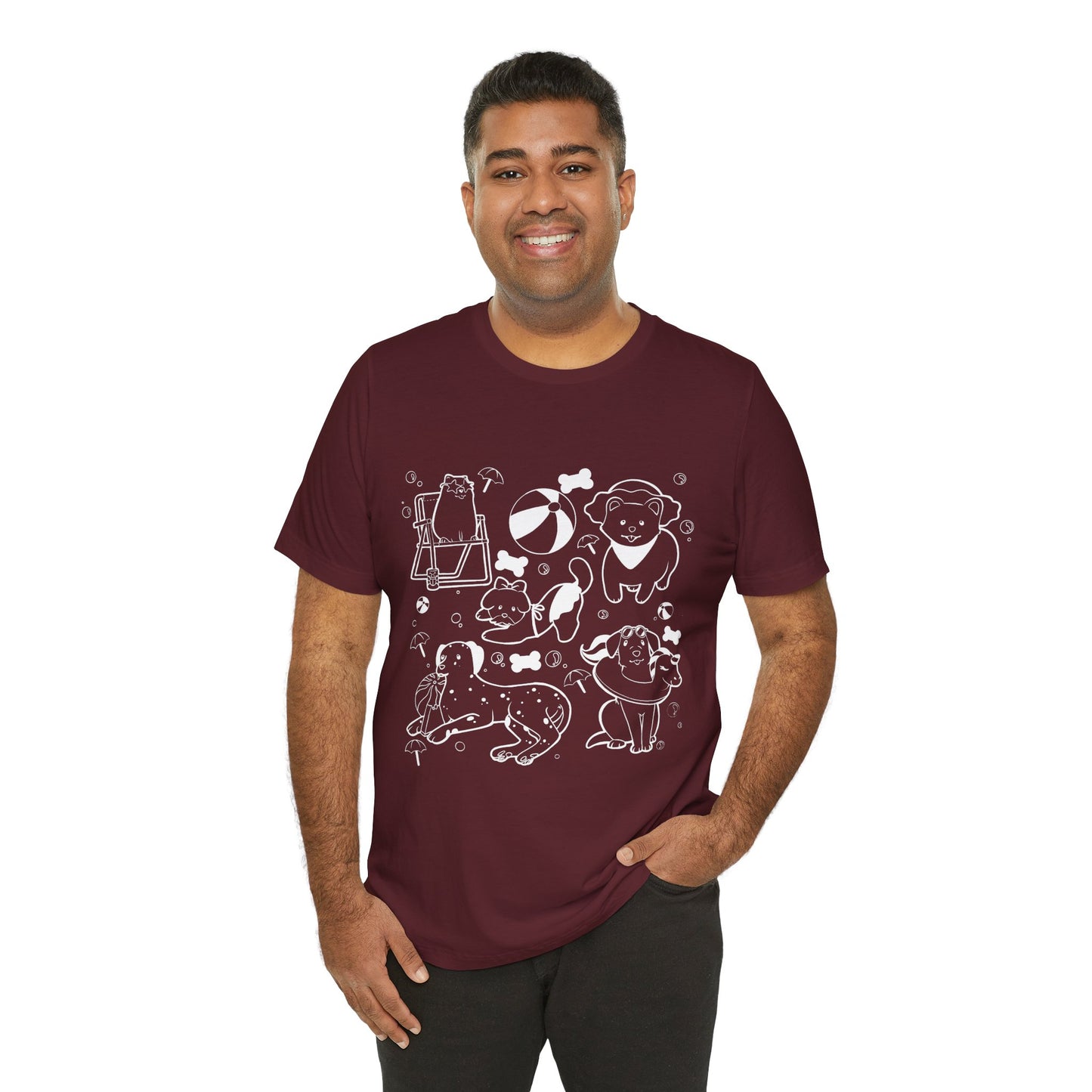Sun, Sand, & Wagging Tails – Summer Dog T-Shirt