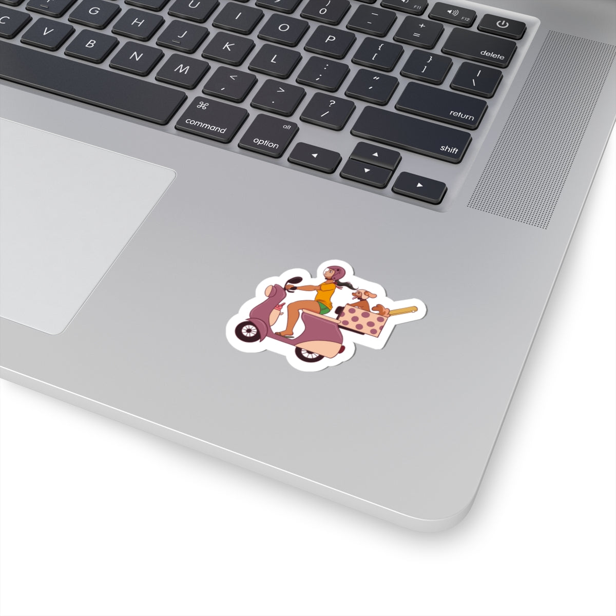 Beach Bound ๐๏ธ๐ถ - Scooter Dog Sticker