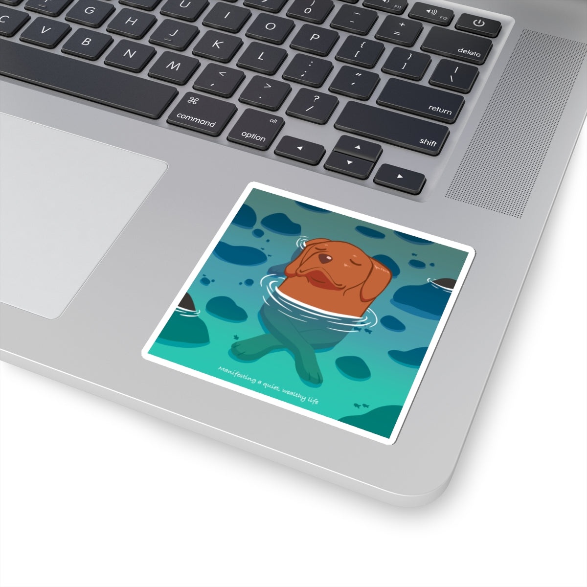 Manifesting Peace – Beach Dog Sticker
