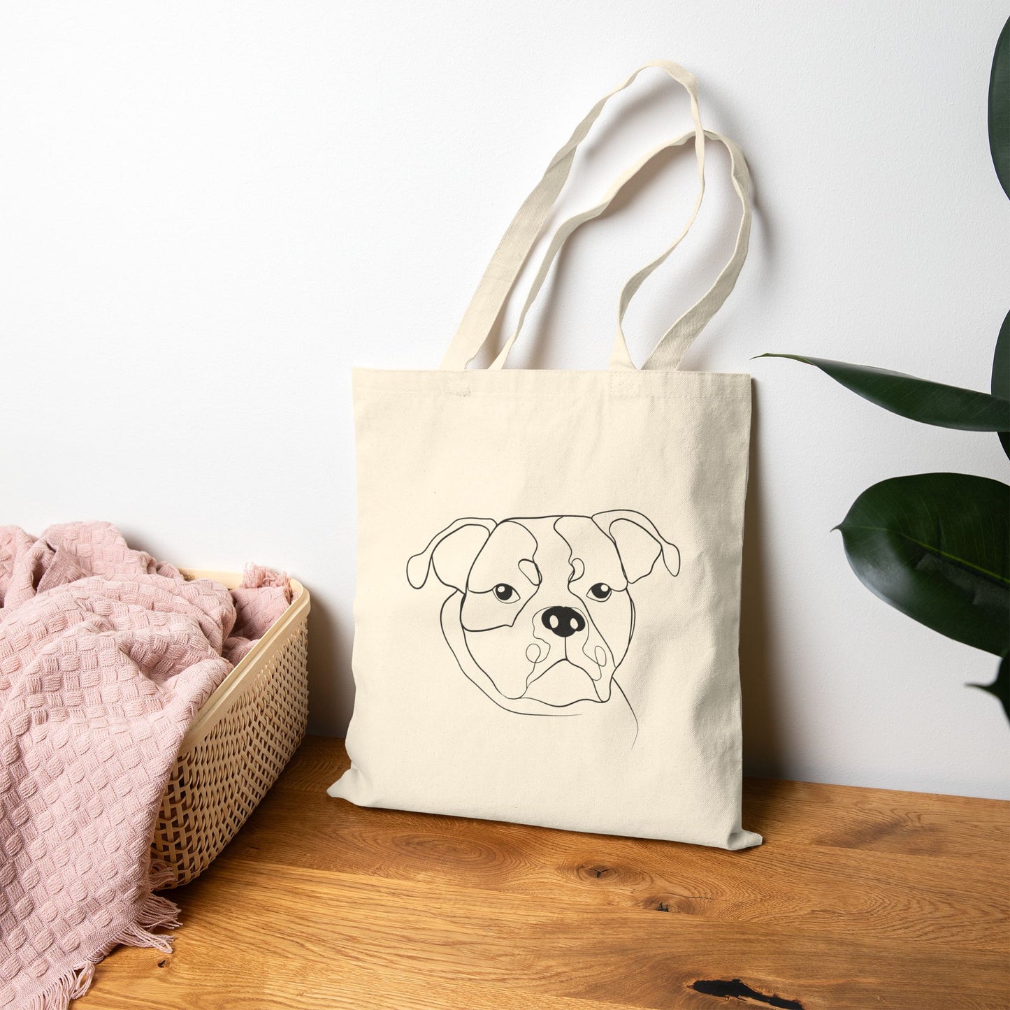 Custom One-Line Pet Tote