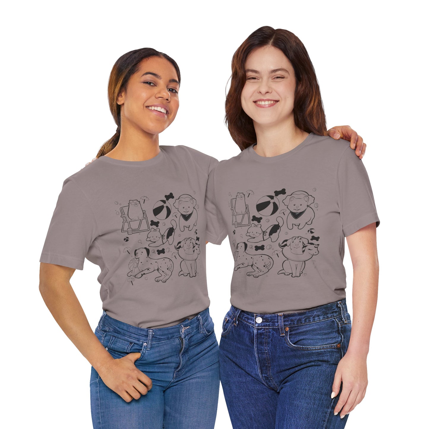 Sun, Sand, & Wagging Tails – Summer Dog T-Shirt