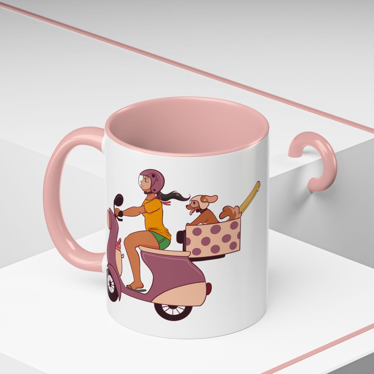 Beach Bound Mug 🏖️🐶 - Scooter Dog Mug