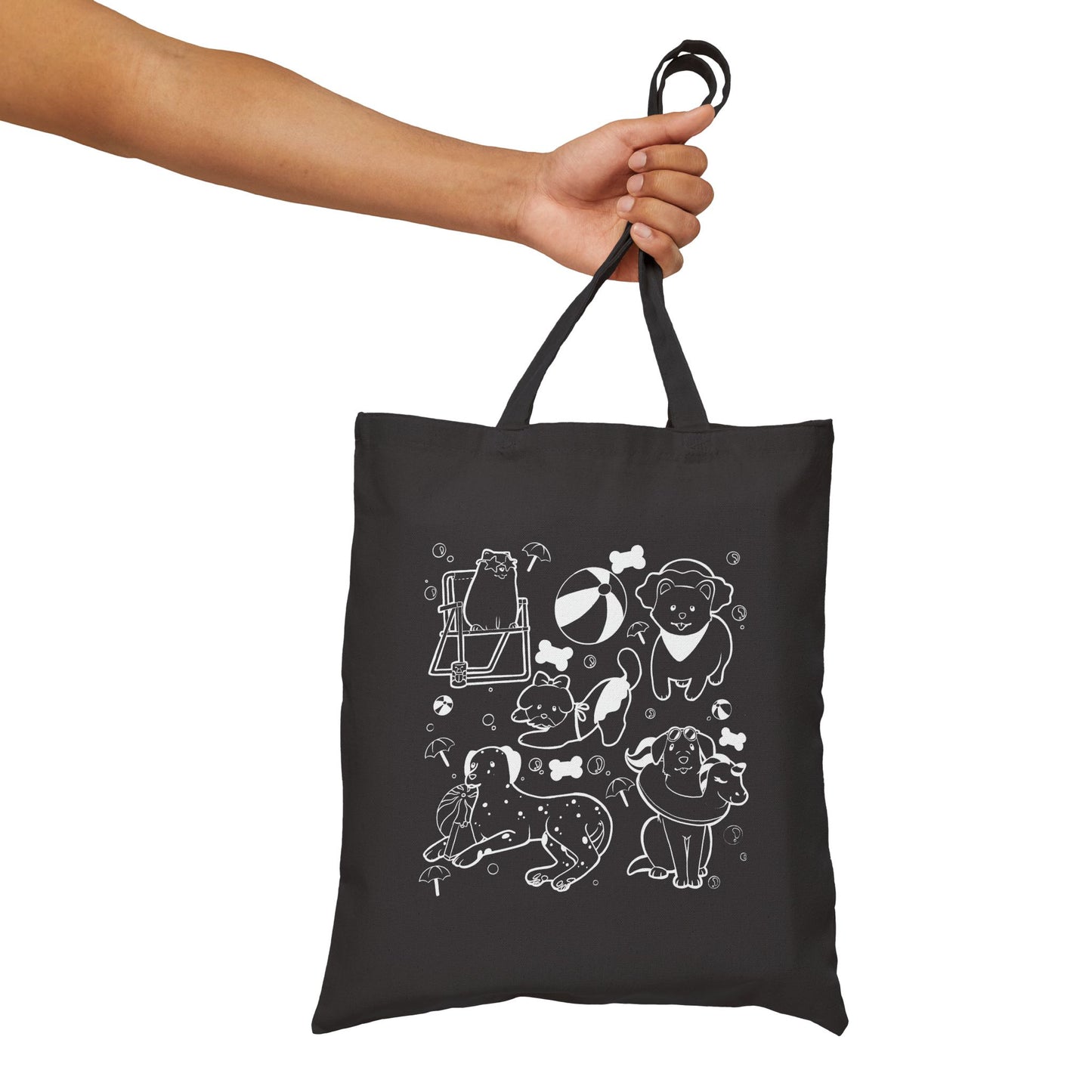 Sun, Sand, & Wagging Tails – Summer Dog Tote Bag