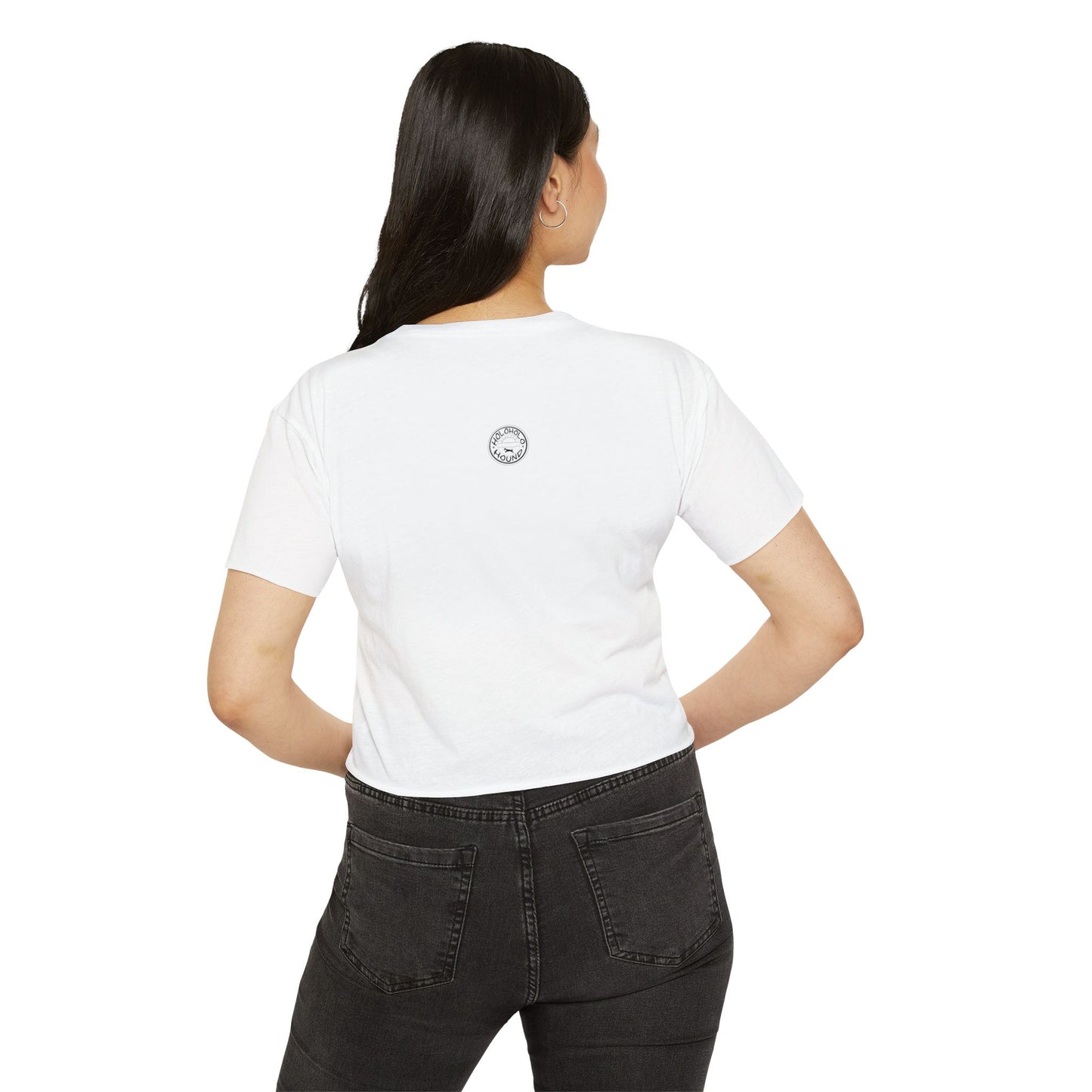 He ʻĪlio Nāna i Mālama – A Dog That Takes Care of Things – Hawaiian Dog Crop Top