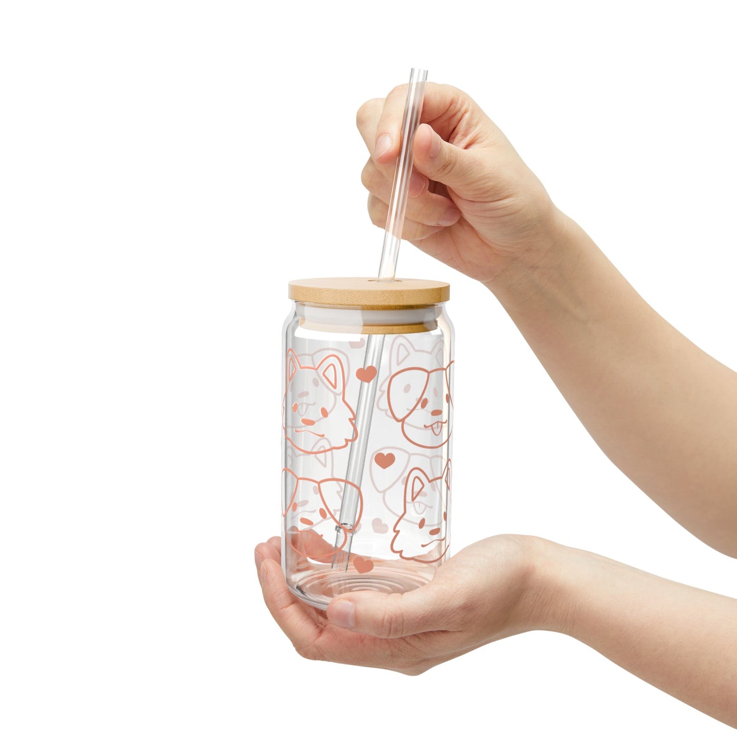 Floppy and Pointy Dog Ear - Sipper Glass