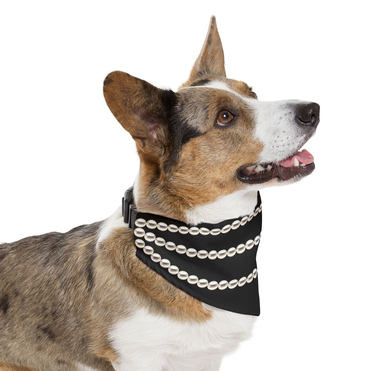 Pearl Necklace - Clip-on Dog Bandana