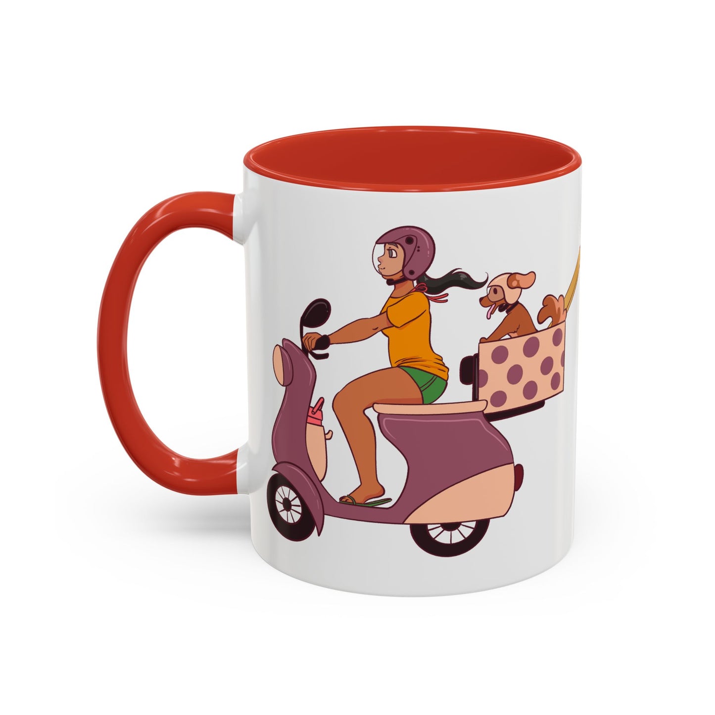 Beach Bound Mug 🏖️🐶 - Scooter Dog Mug