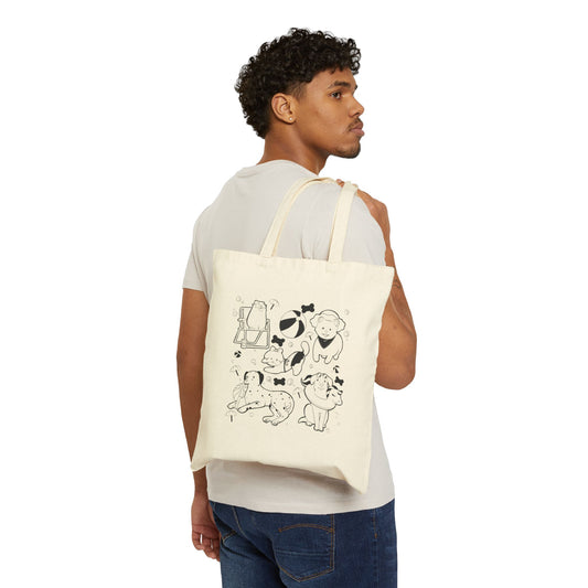 Sun, Sand, & Wagging Tails – Summer Dog Tote Bag