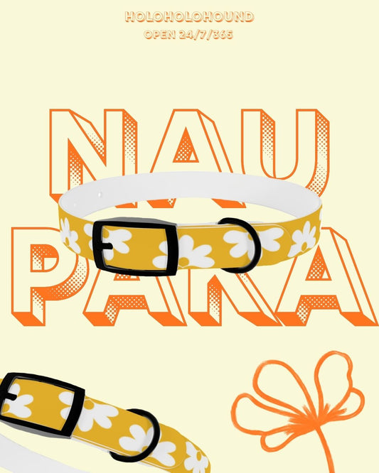 Naupaka Dog Collar - Yellow
