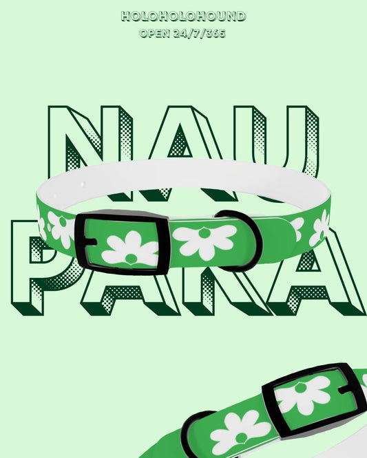 Naupaka Dog Collar - Green