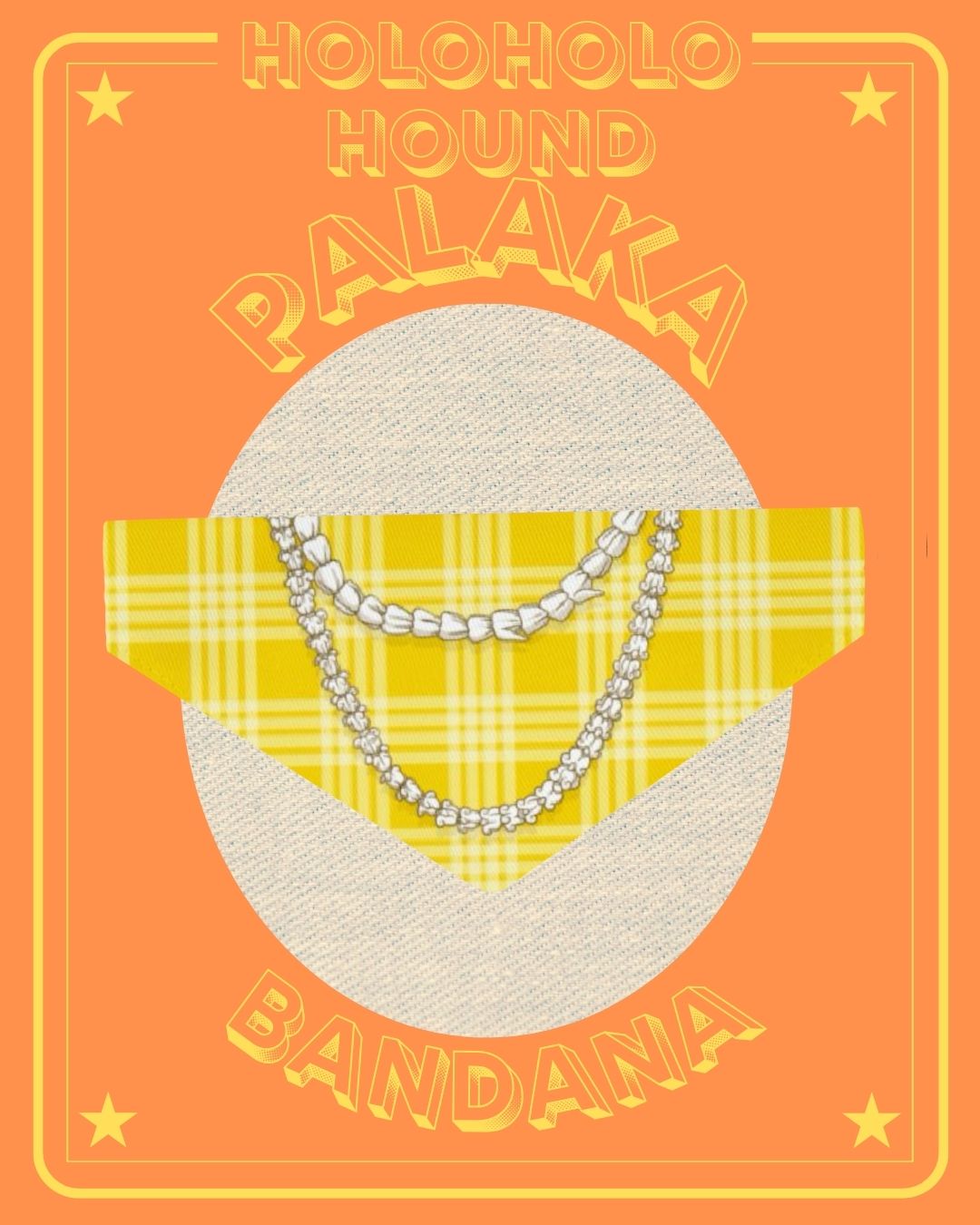 Palaka Bandana - Yellow Crown Flower