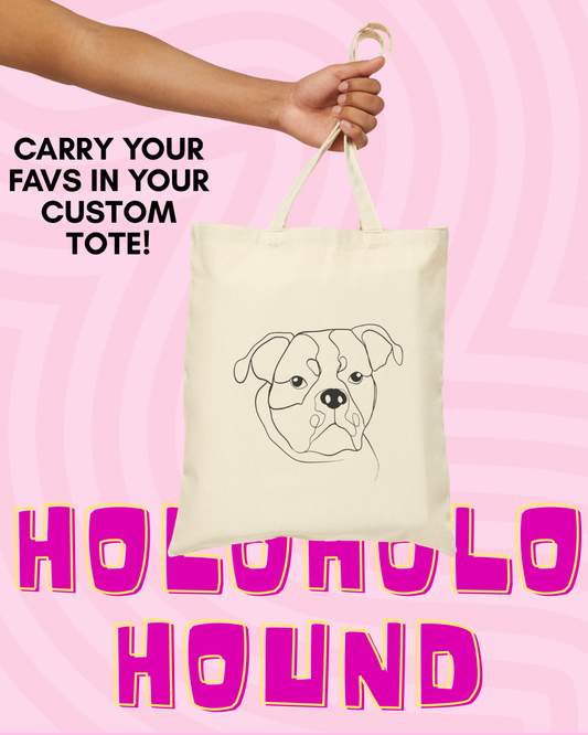 Custom One-Line Pet Tote