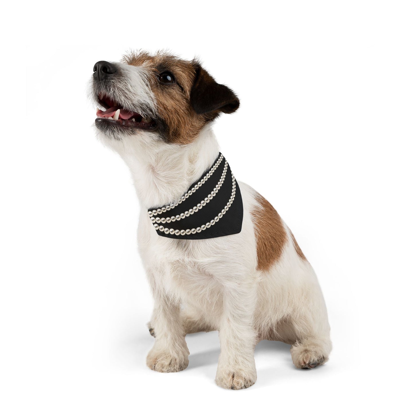 Pearl Necklace - Clip-on Dog Bandana