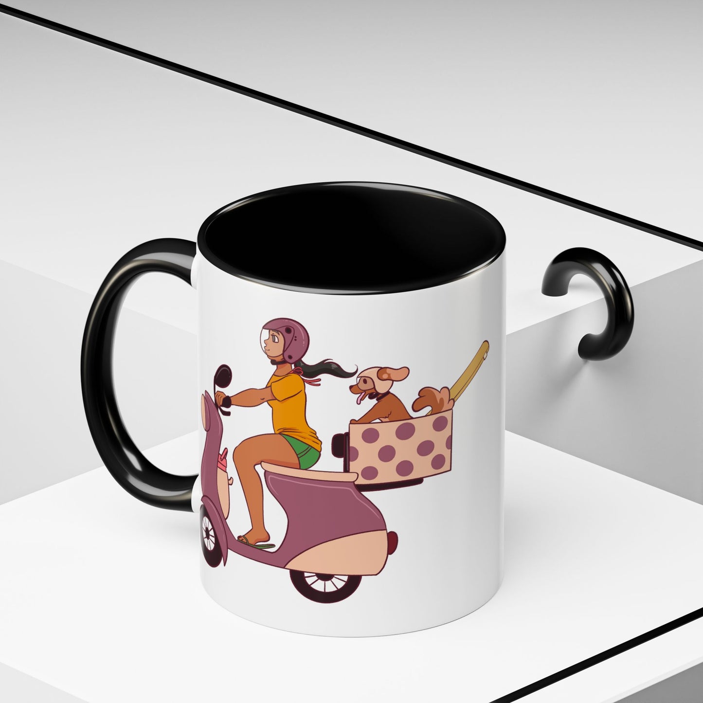 Beach Bound Mug 🏖️🐶 - Scooter Dog Mug