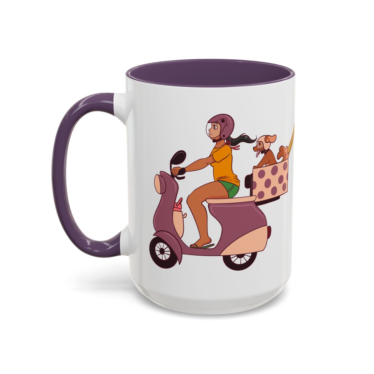 Beach Bound Mug 🏖️🐶 - Scooter Dog Mug