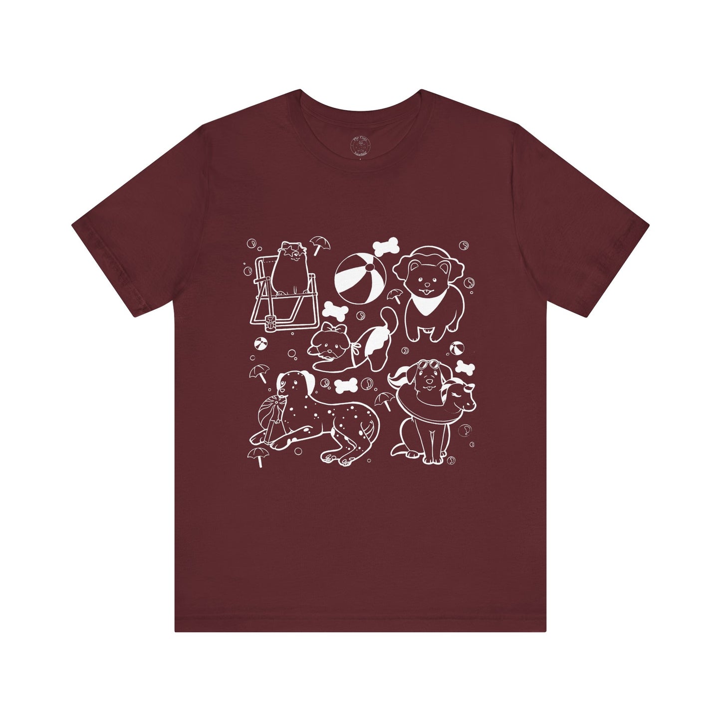 Sun, Sand, & Wagging Tails – Summer Dog T-Shirt