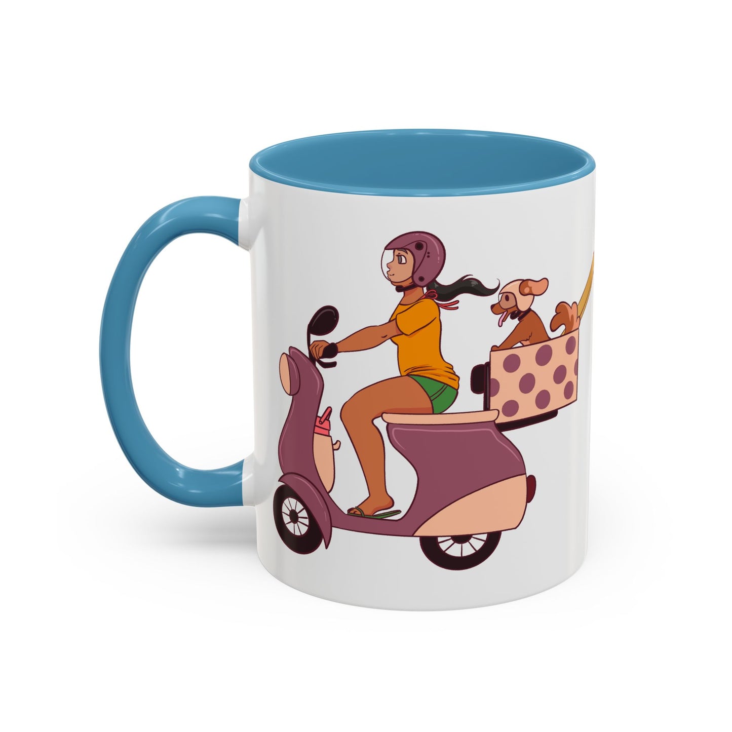 Beach Bound Mug 🏖️🐶 - Scooter Dog Mug
