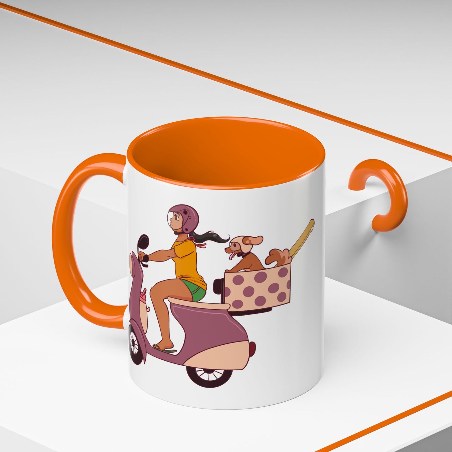 Beach Bound Mug 🏖️🐶 - Scooter Dog Mug