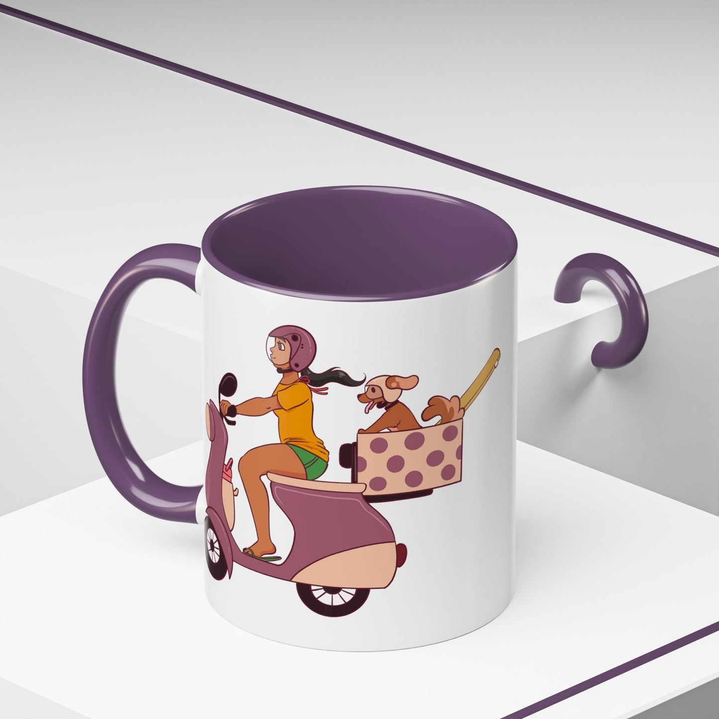Beach Bound Mug 🏖️🐶 - Scooter Dog Mug