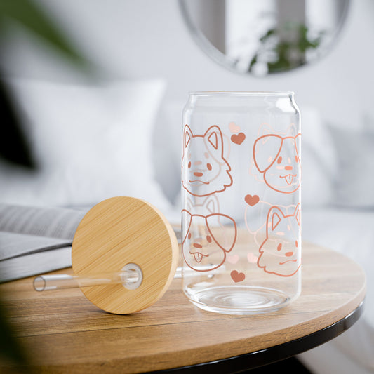 Floppy and Pointy Dog Ear - Sipper Glass