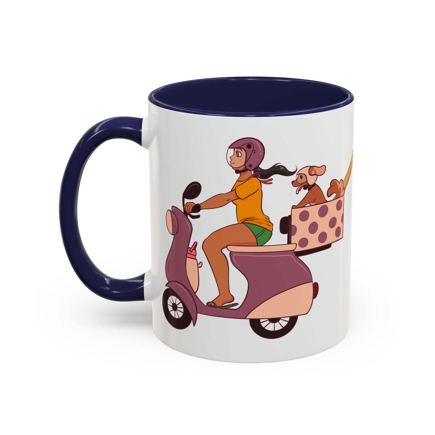Beach Bound Mug 🏖️🐶 - Scooter Dog Mug