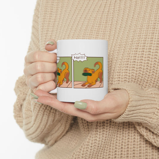 Slippah Thief - 2 Panel Dog Comic Mug