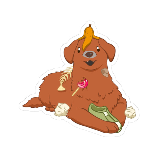 No Regrets – Trash Raider Senior Dog Sticker